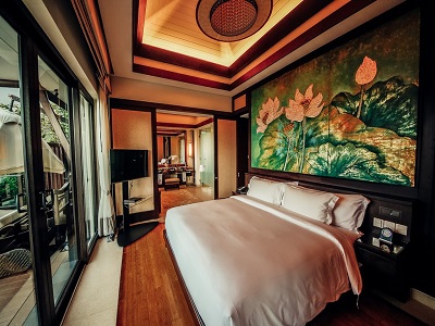bedroom 1 - hotel banyan tree lang co - lang co, vietnam